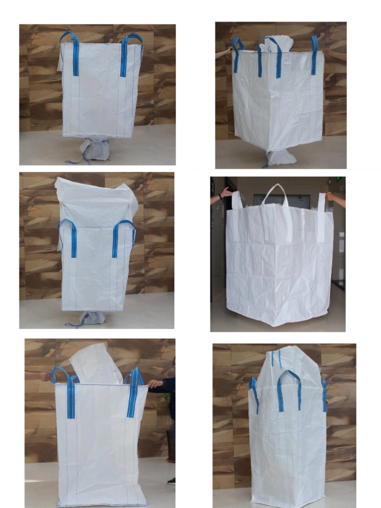 1mt 1 Ton 500kg 800kg 1000kg 1250kg 1500kg 2000kg Plastic Super Sack Jumbo FIBC Bulk Bag Baffle Q-Bag Big Bags Manufacturer