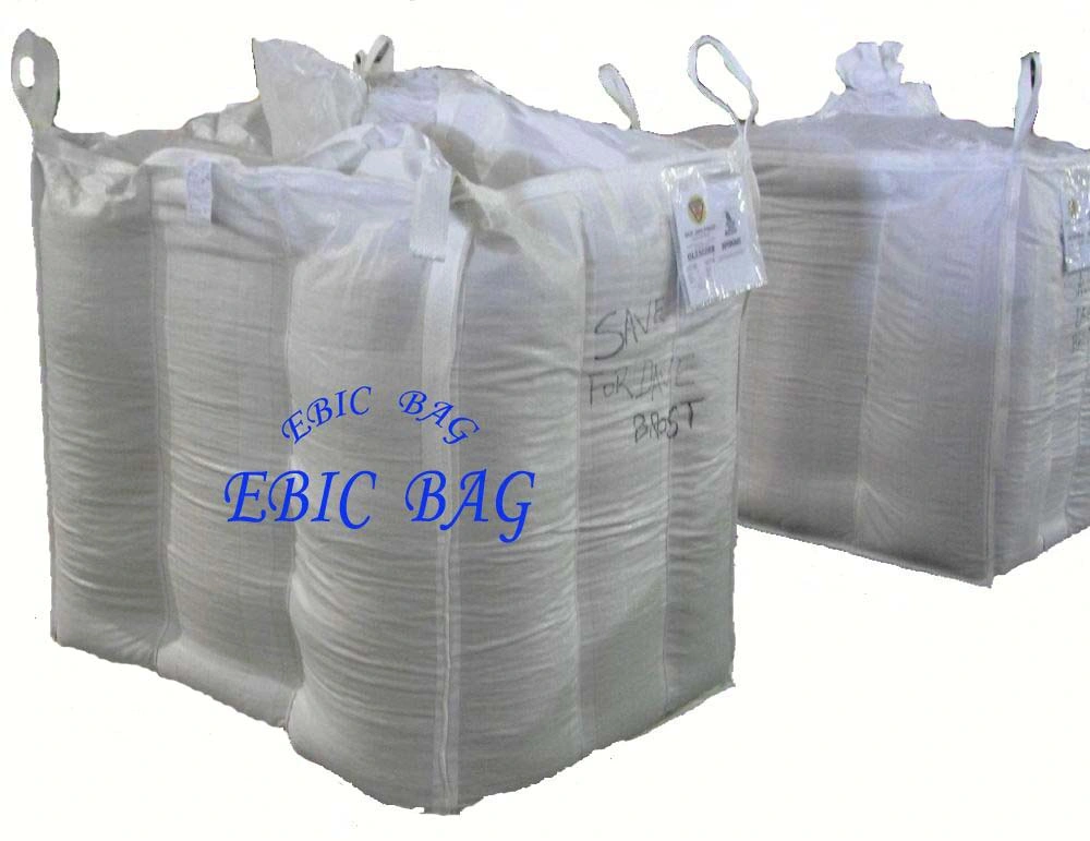 PP Building Sand Fertilizer Cement Baffle Super Sack Ton Jumbo Bulk Ventilated Firewood Mesh Packing Woven Big Bag