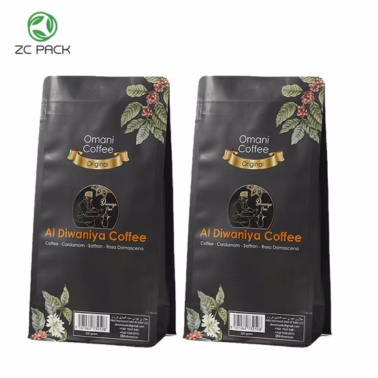 Custom Printed Resealable Ziplock Stand up Pouch Food Grade Snack Soup Rice Sauce Flat Bottom Plastic Food Packaging Bag