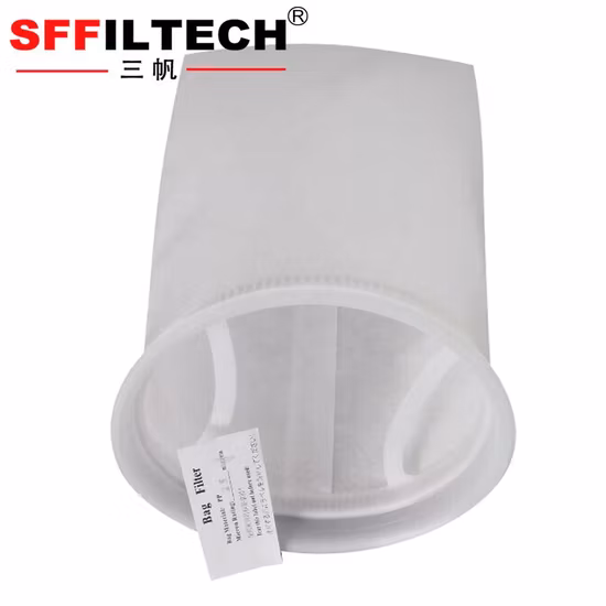 Food Grade 25 50 100 Micron Hot Melt Custom Size Nylon Polyester PP Mesh Circular Liquid Filter Bag for Medical Industry